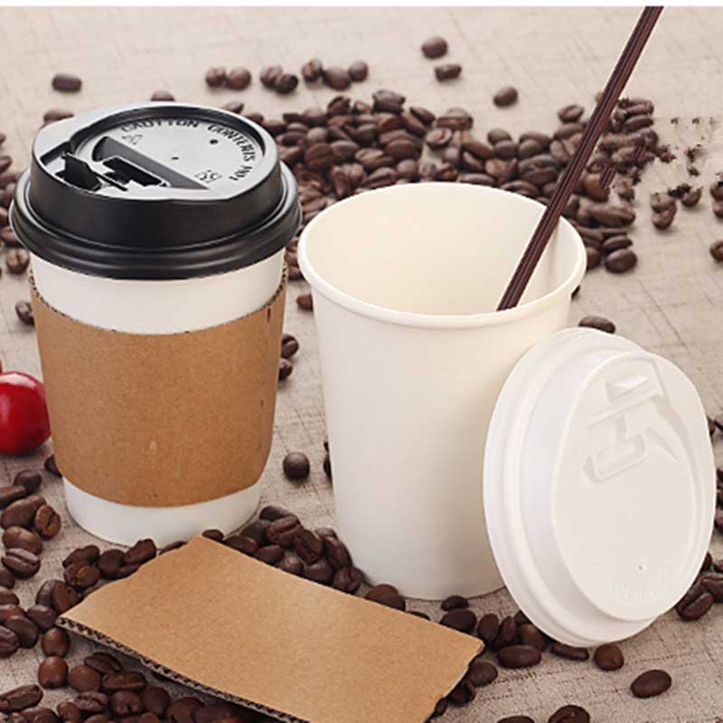 Cwpan papur coffi gyda chaead