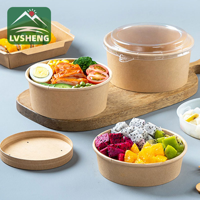 Bowlen salad papur kraft